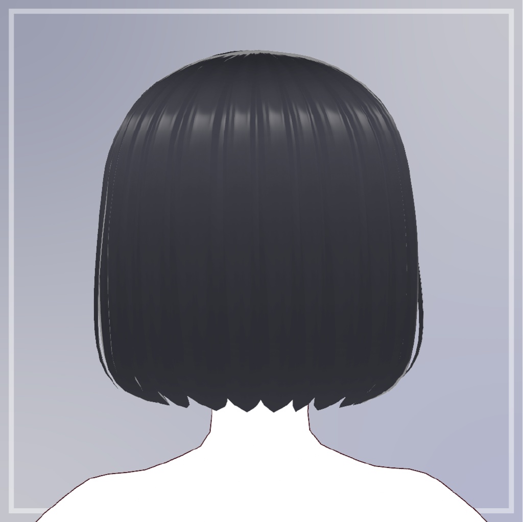 ぱっつん内巻きボブ【VRoid】