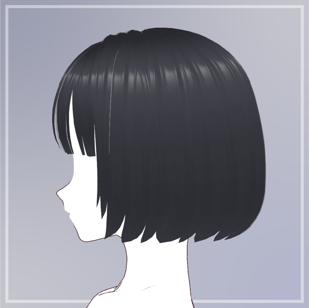 ぱっつん内巻きボブ【VRoid】