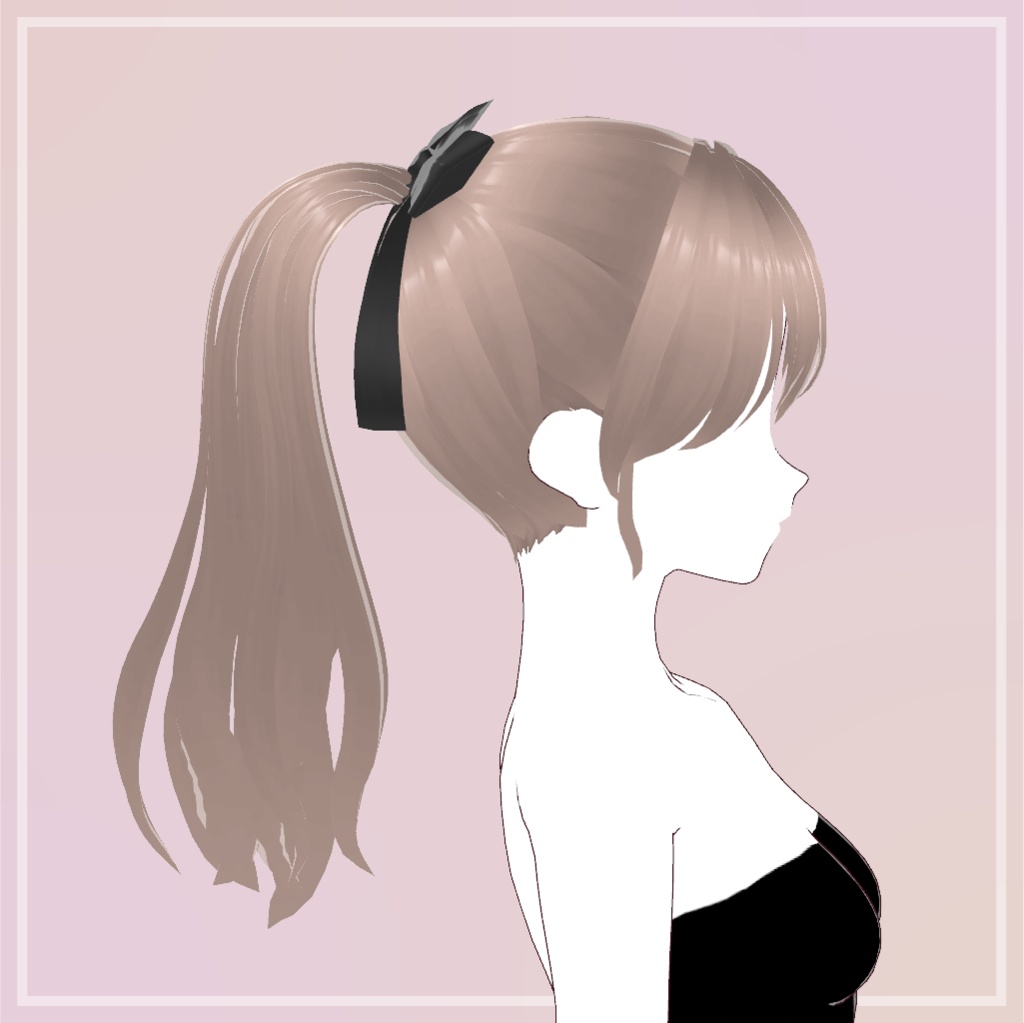 ウェーブポニーテール【VRoid】