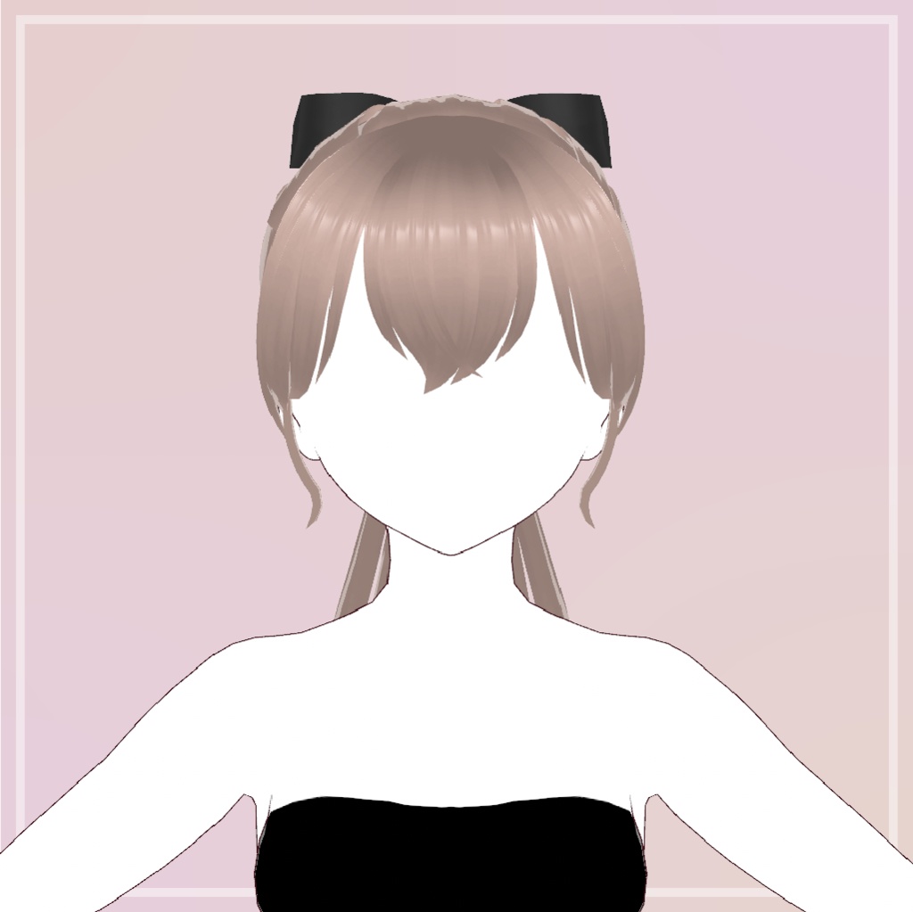 ウェーブポニーテール【VRoid】