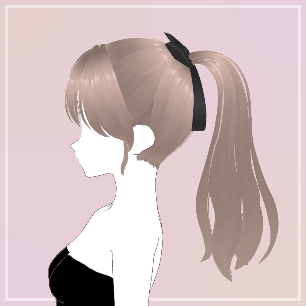 ウェーブポニーテール【VRoid】
