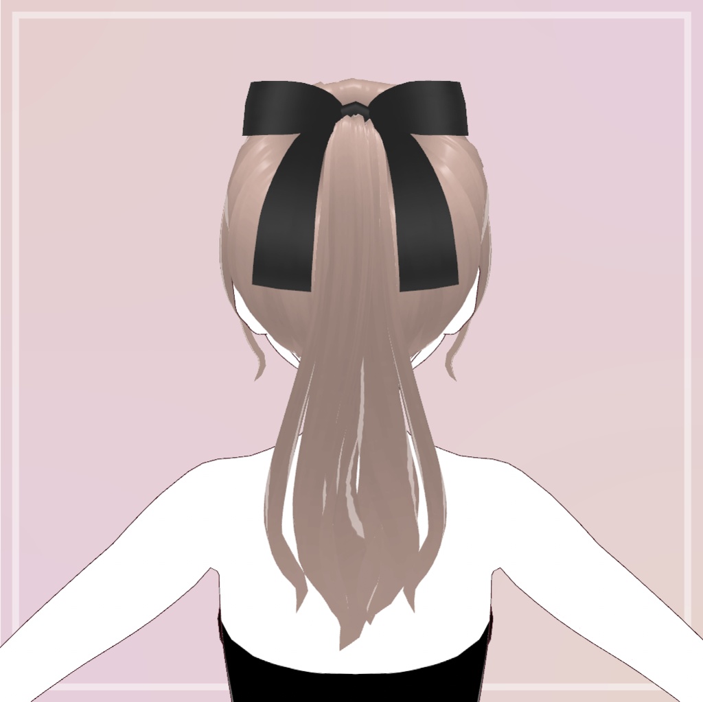 ウェーブポニーテール【VRoid】