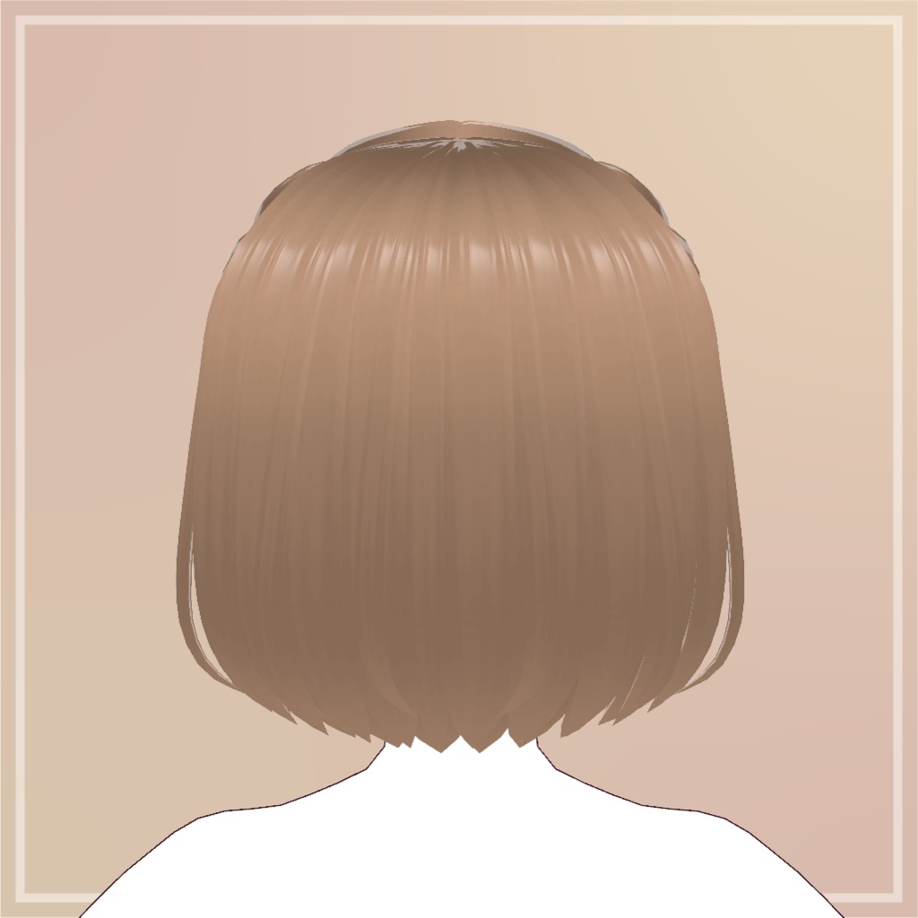 編み込みボブ【VRoid】