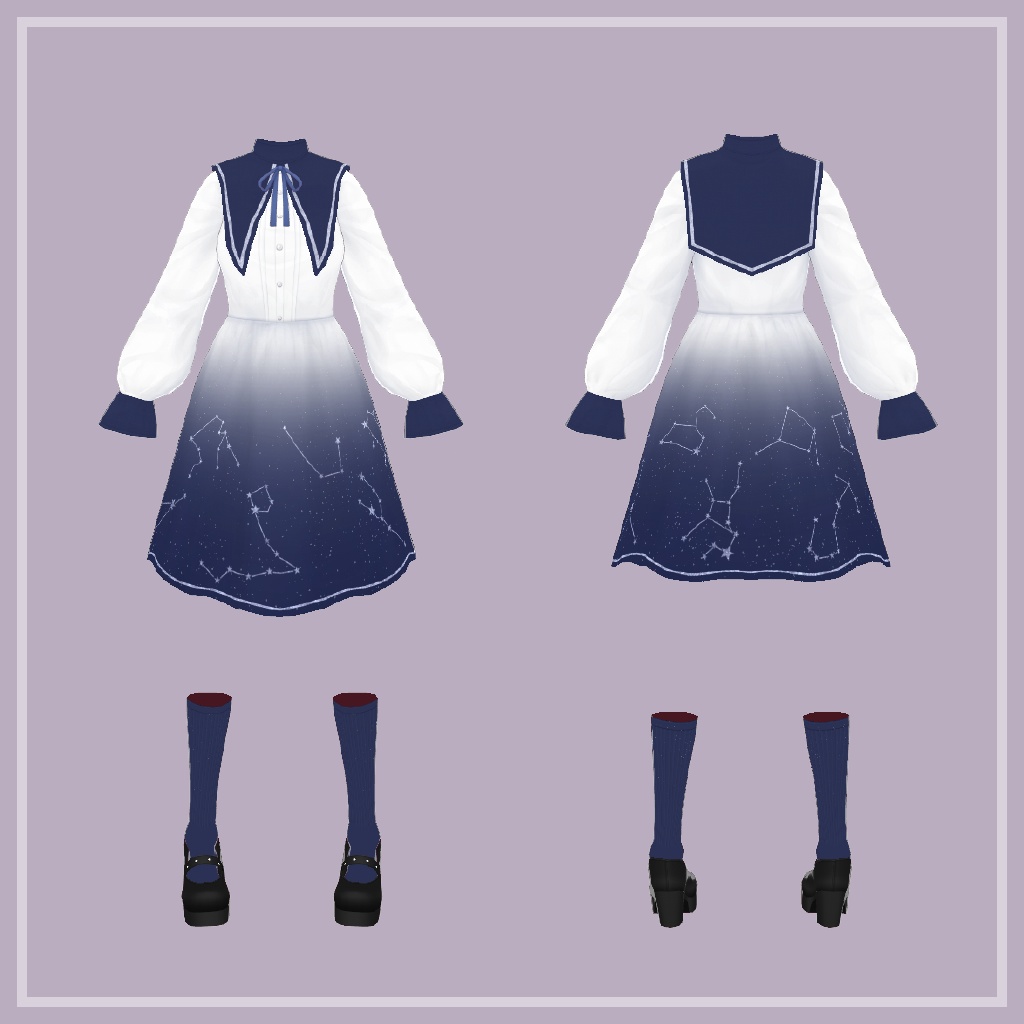 12星座のワンピース【VRoid】