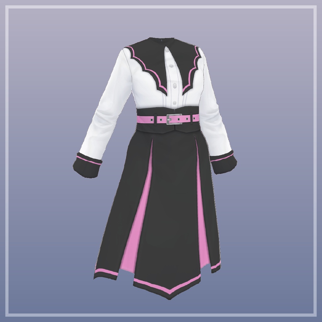 黒翼のコウモリドレス【VRoid】