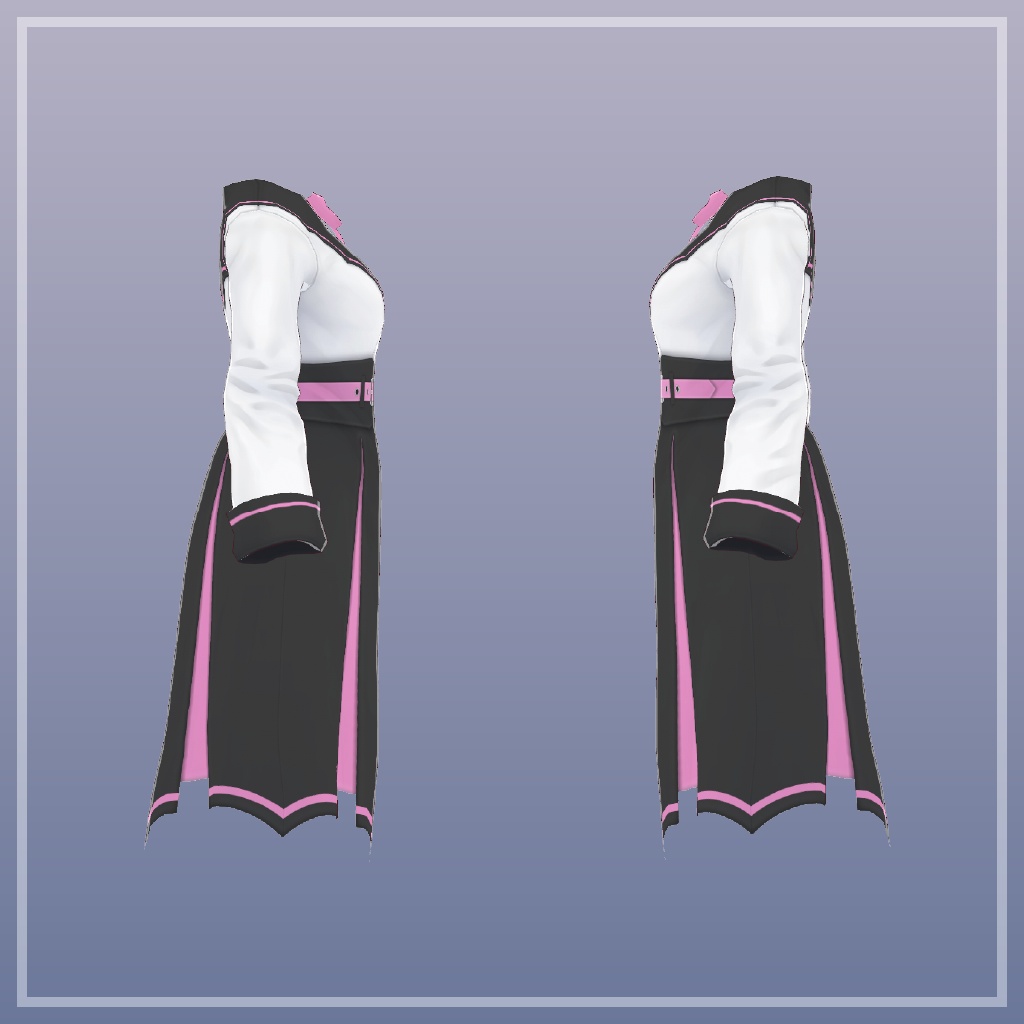 黒翼のコウモリドレス【VRoid】