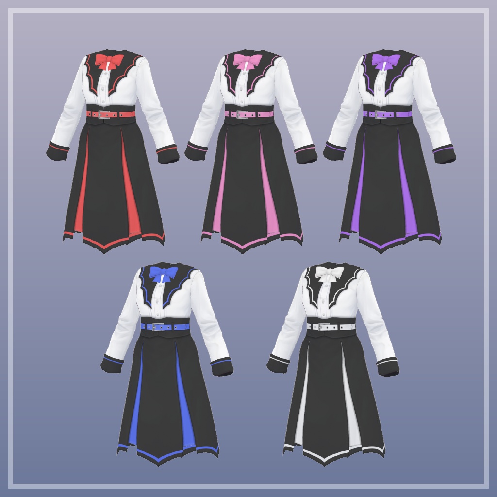 黒翼のコウモリドレス【VRoid】