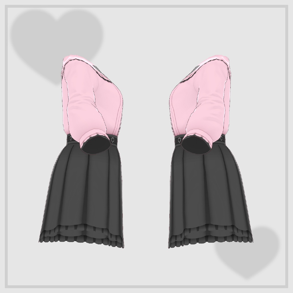 病みかわハートコーデ【VRoid】