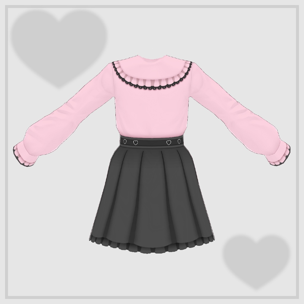 病みかわハートコーデ【VRoid】