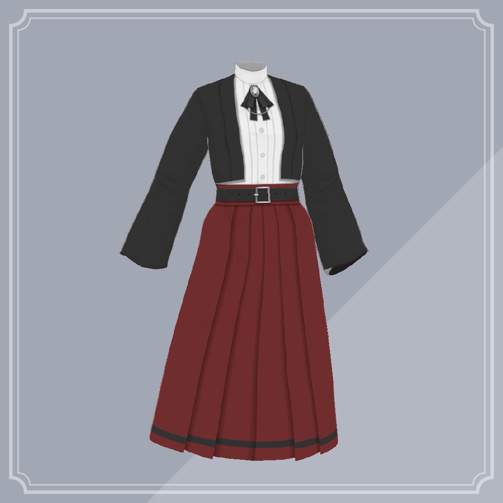 浪漫モードな袴【VRoid】