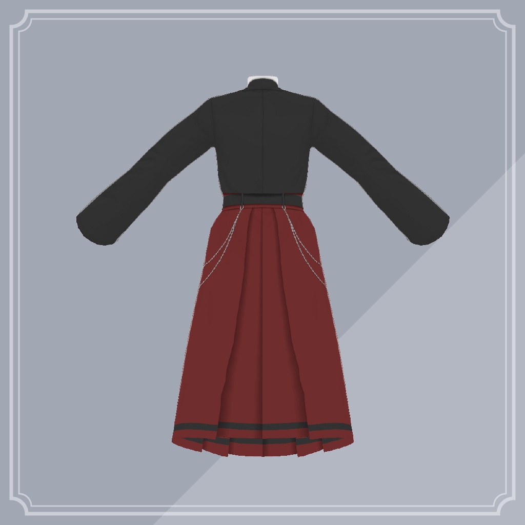 浪漫モードな袴【VRoid】