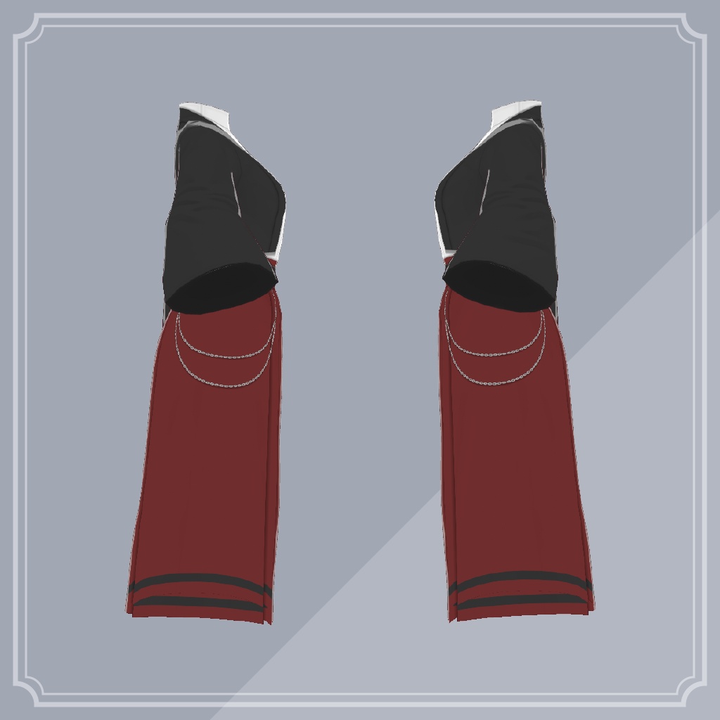 浪漫モードな袴【VRoid】