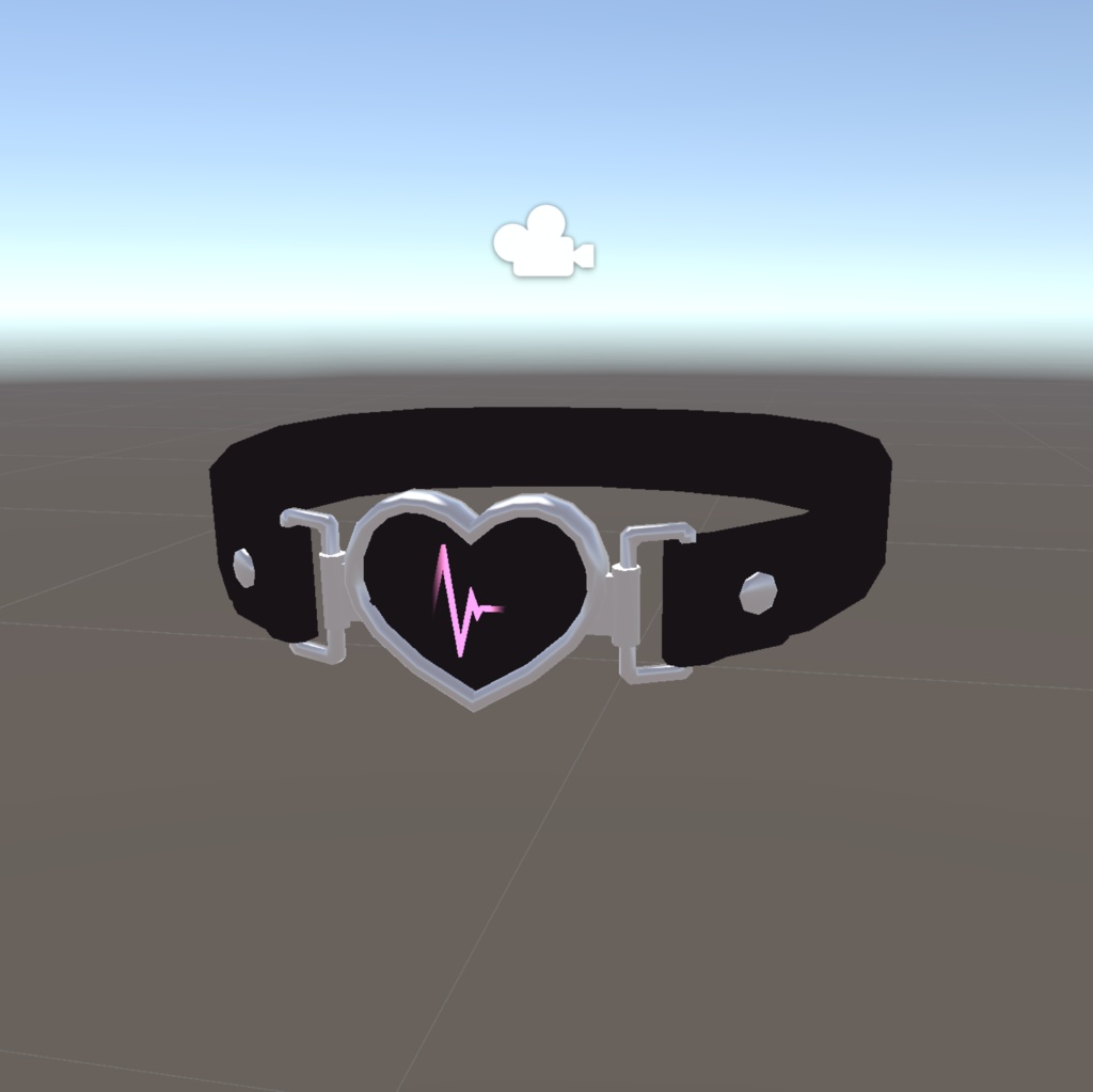 Heartbeat Choker ループアニメーション付【VRChat】