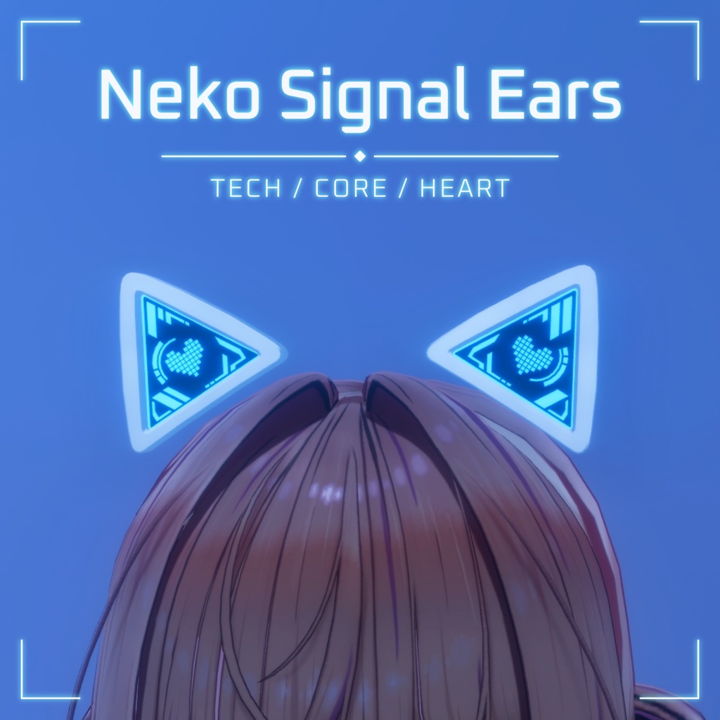 Neko Signal Ears 3種【VRChat】