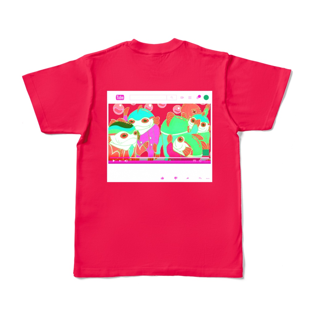 出世ブリ 両面Tシャツ