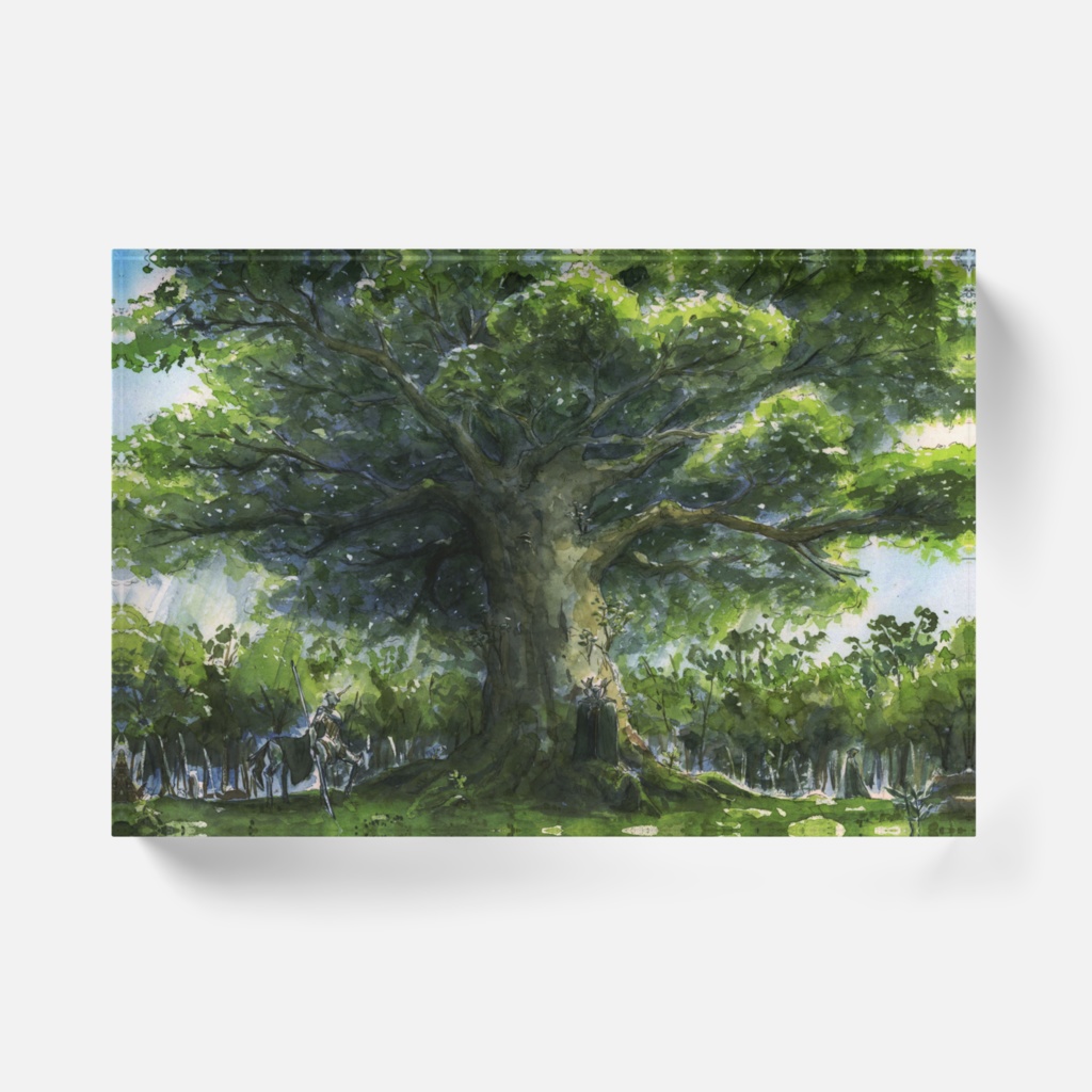 銀星樹アクリルブロック