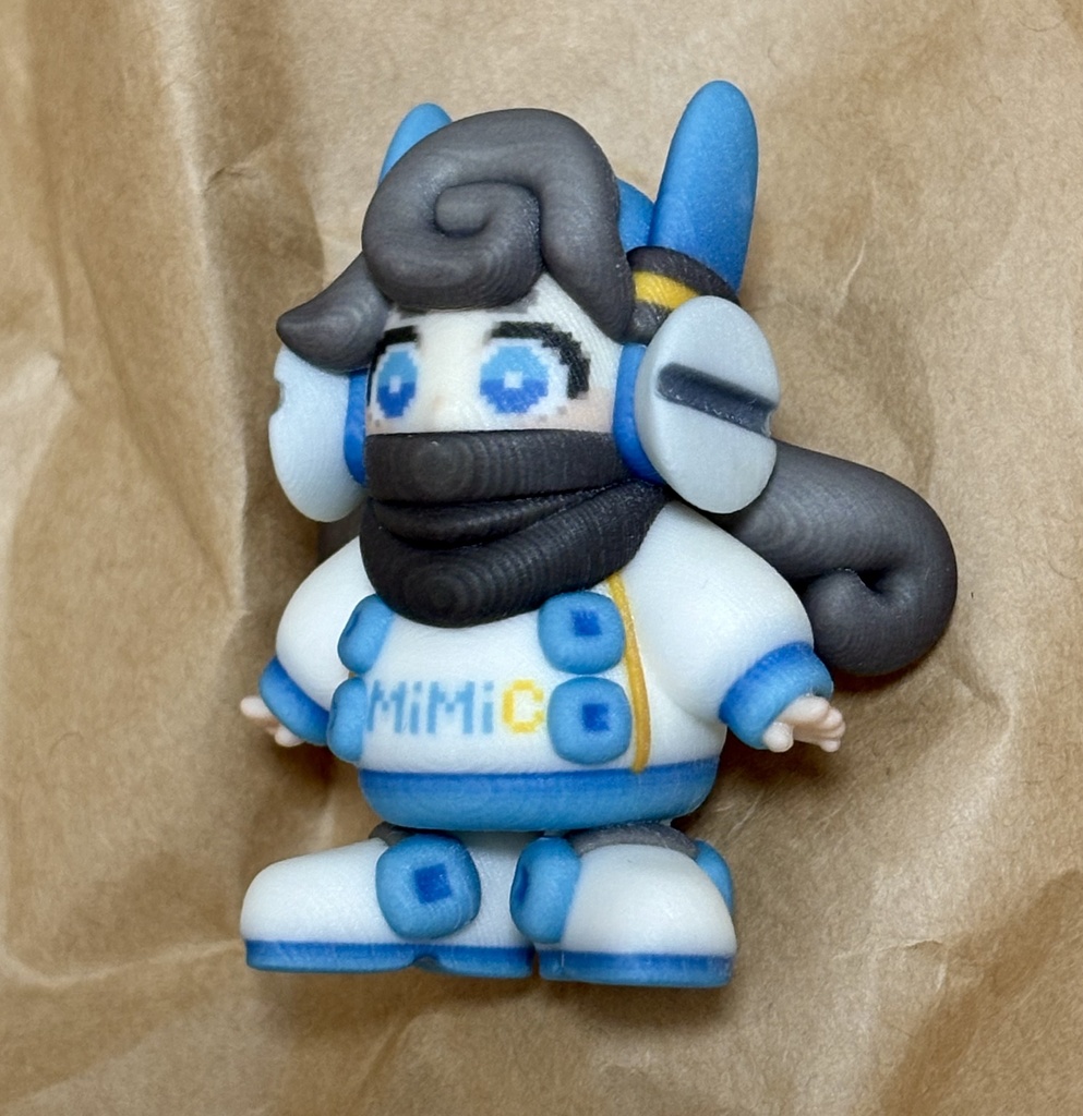 フルカラー3Dプリント製ミニフィギュア