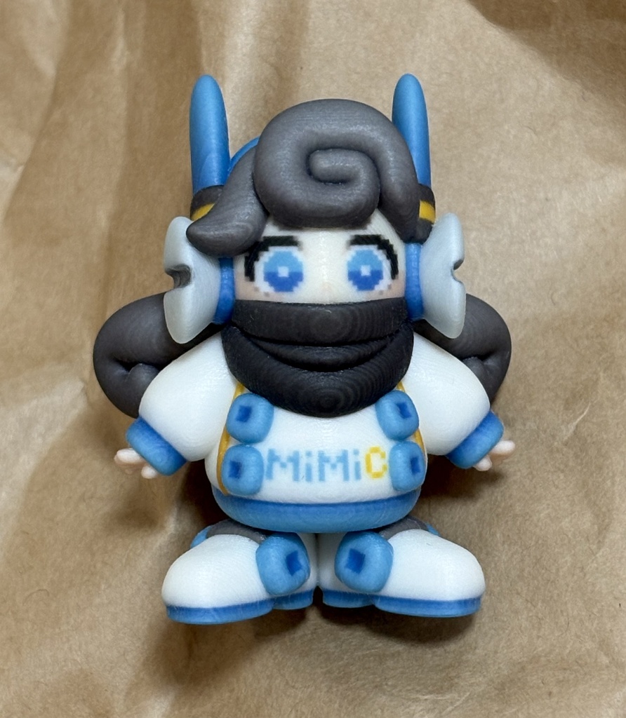 フルカラー3Dプリント製ミニフィギュア