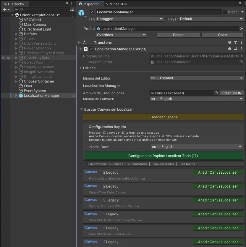 Idiomas - VRChatワールド多言語ローカライズシステム (PC/Quest対応) / VRChat World Localization (PC & Quest)