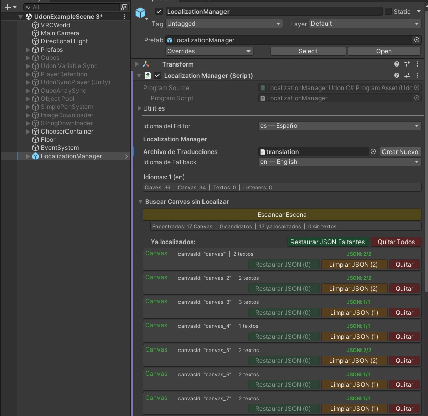Idiomas - VRChatワールド多言語ローカライズシステム (PC/Quest対応) / VRChat World Localization (PC & Quest)