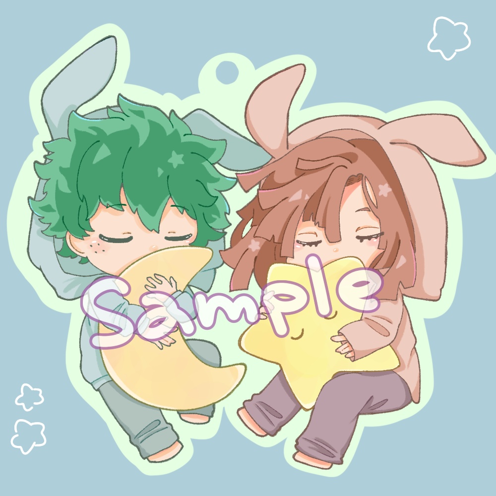 おやすみアクリルキーホルダー