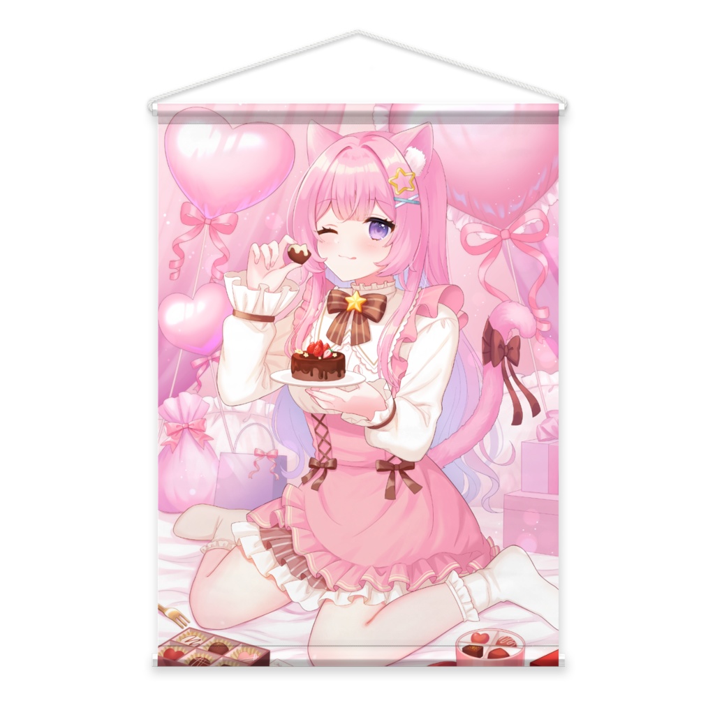 白雪てとらバレンタインタペストリー