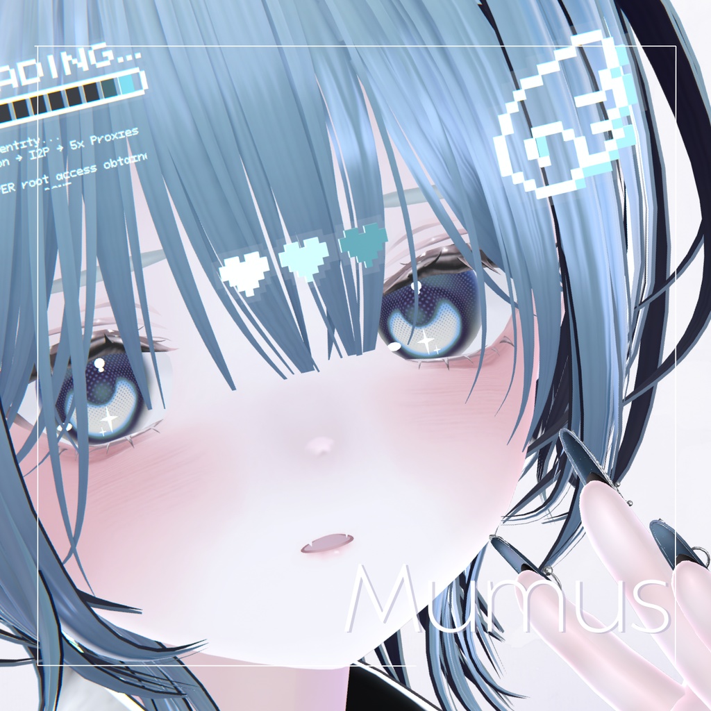 【5アバター対応】dot eye texture