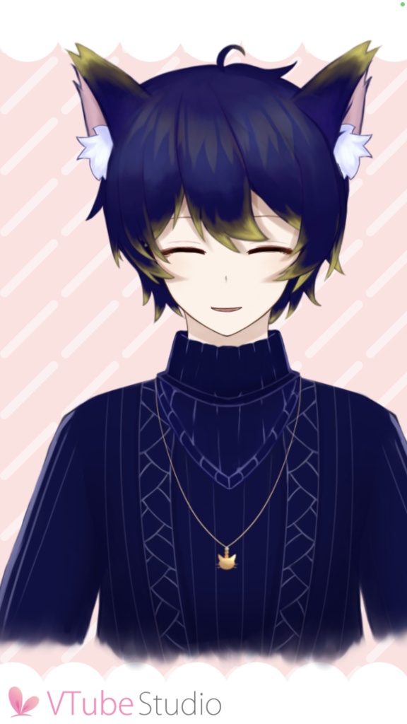 Live2dモデル 猫耳男子⚠︎上半身のみ