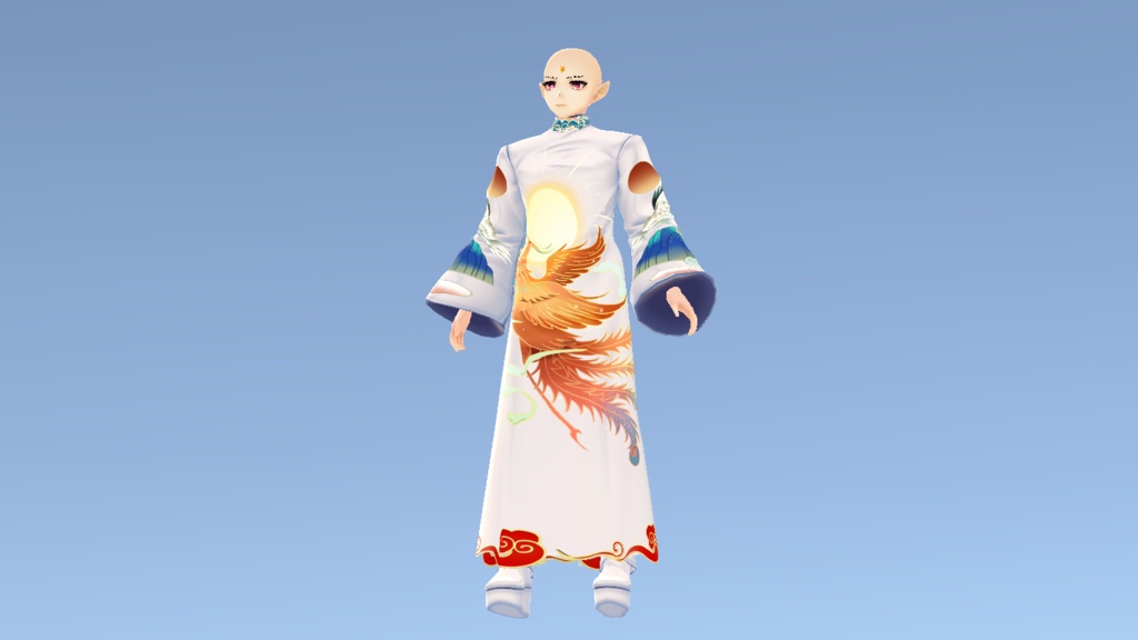Vroid LongCoat (high neck)フェニックスは太陽を追いかけます