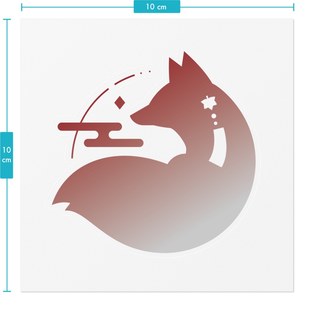 【白音アス。】シンボルロゴステッカー
