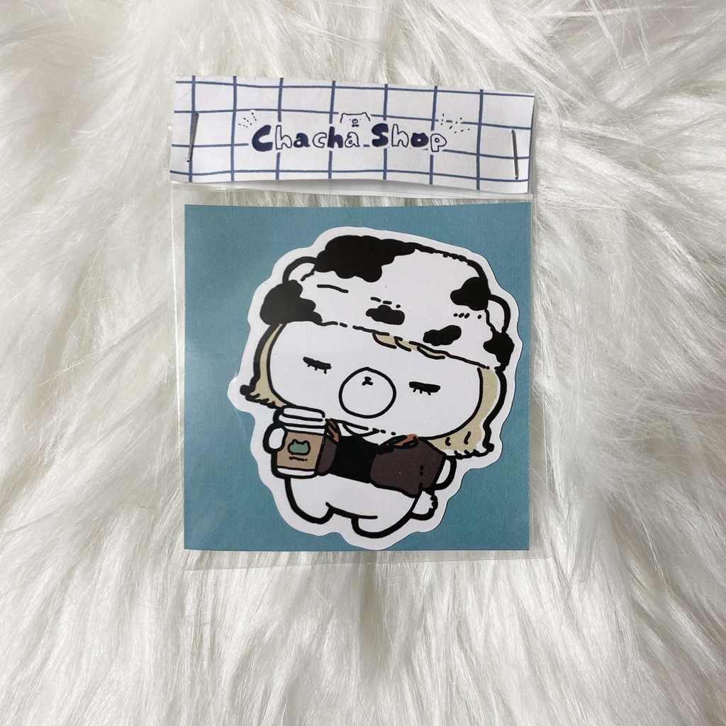 くまちゃんステッカー🐮