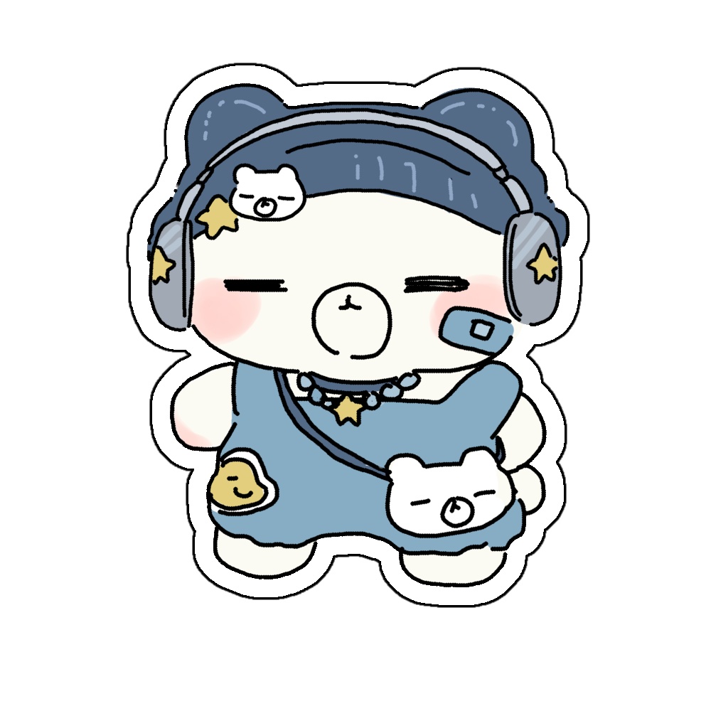 サブモくまちゃんステッカー⭐️