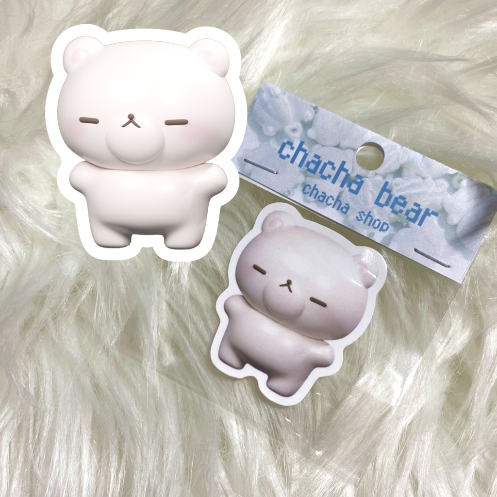 chacha bear ステッカー