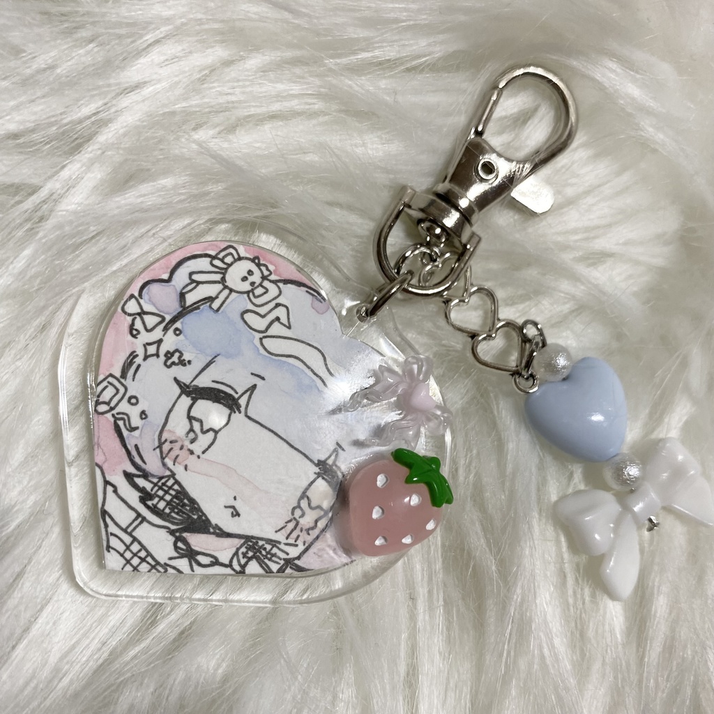 原画アクリルキーホルダー🍓