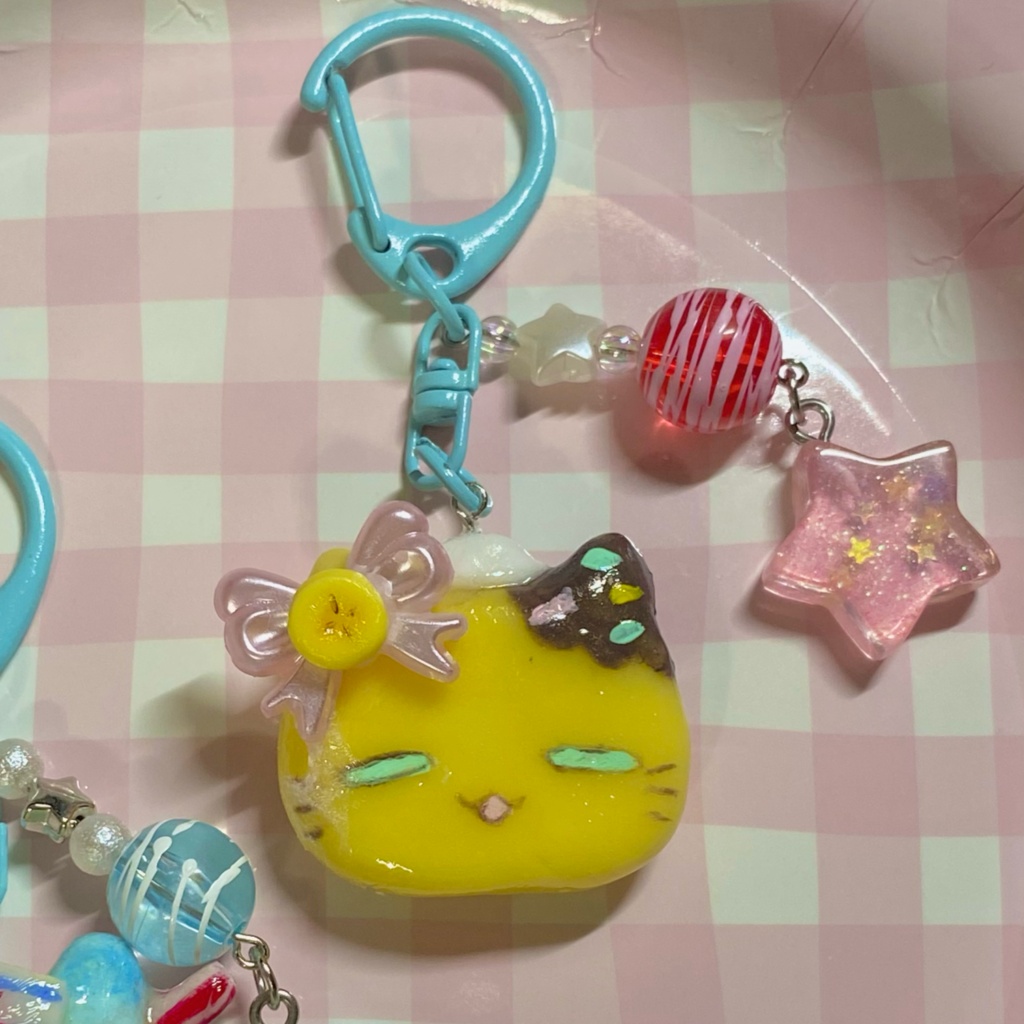 おねんどキーホルダー(チョコバナナ)