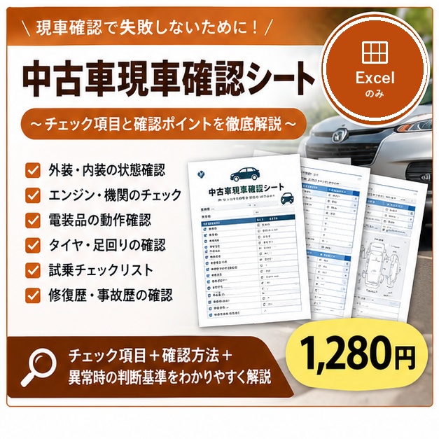 中古車現車確認シート