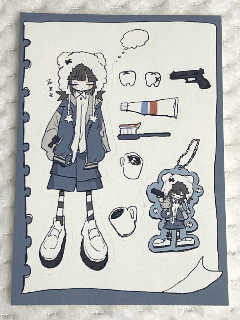 虫歯撃退！ハーフカットシール