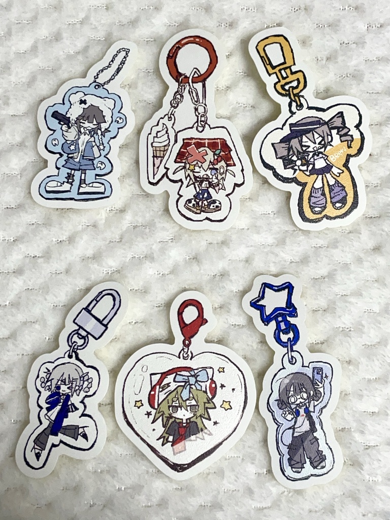 キーホルダー風シール[全6種]