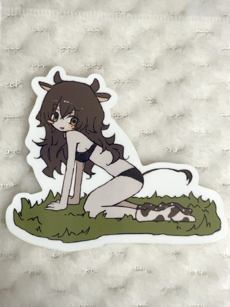 ステッカー[黒毛ウシ]