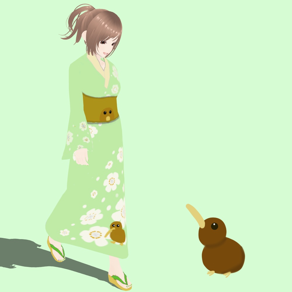 【無料/Free】キーウィ浴衣