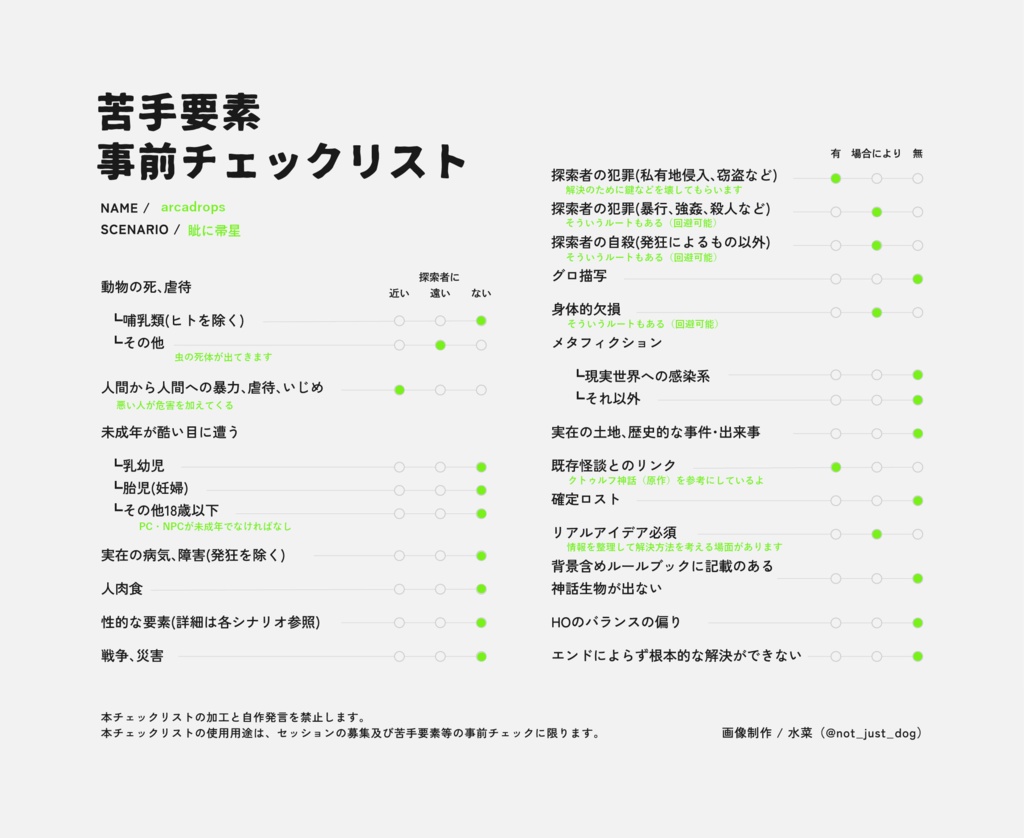 CoC6版シナリオ「眦に帚星」【DL】