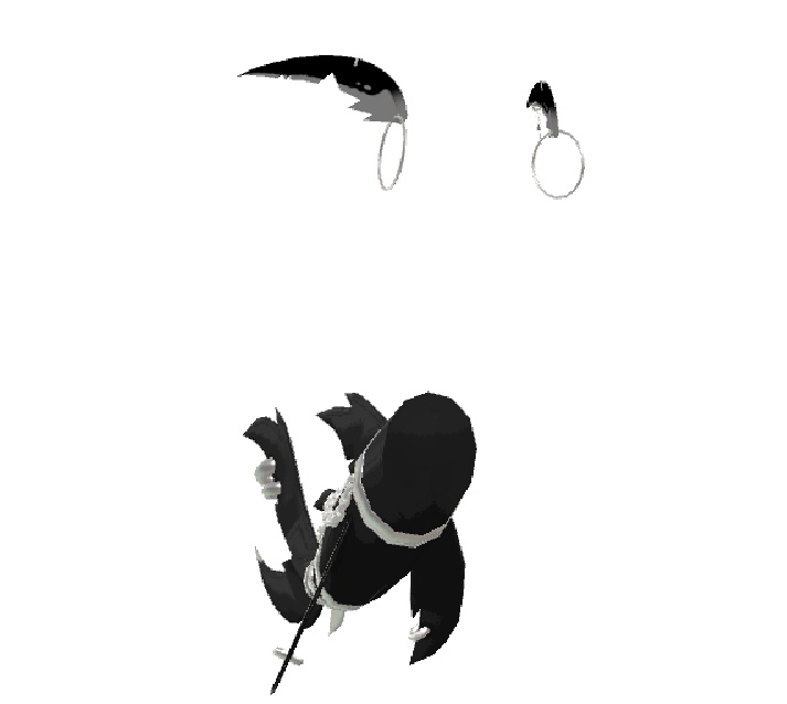 サメの尾と耳 (shark tail and ears)