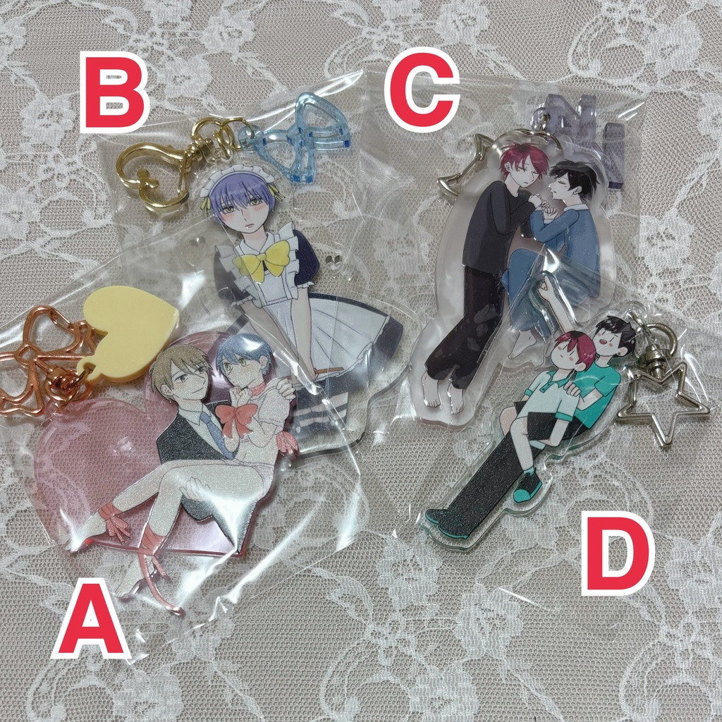 アクリルキーホルダー各種
