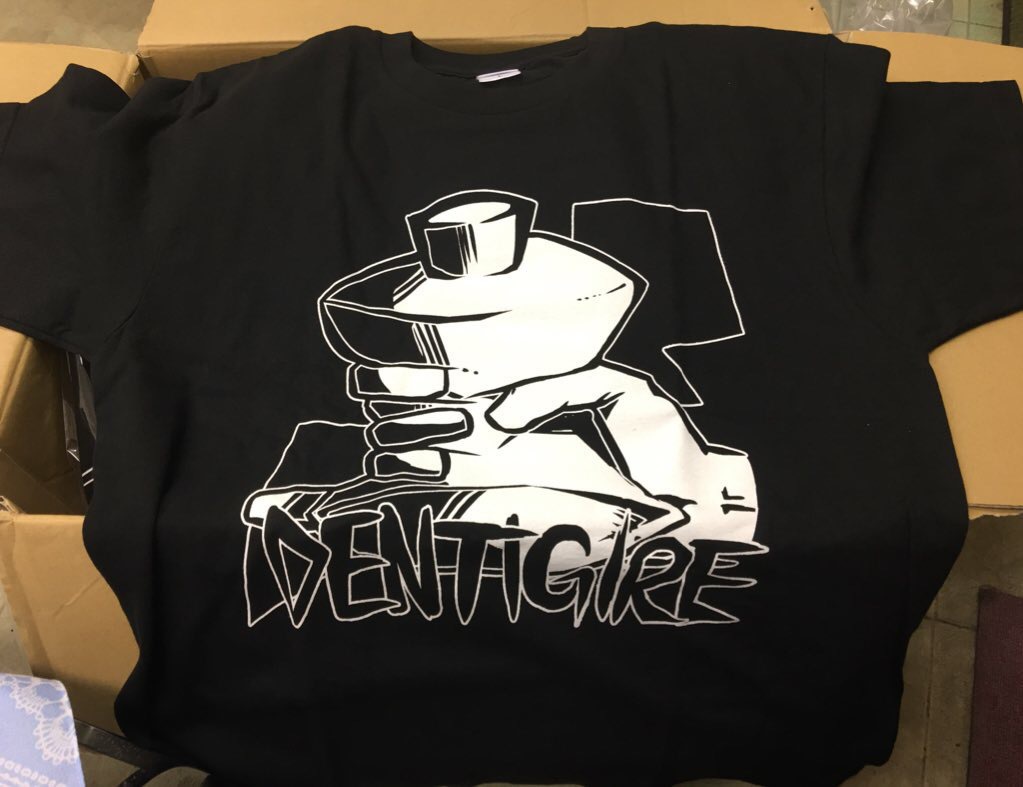 電池切れオリジナルデザインTシャツ Lサイズ