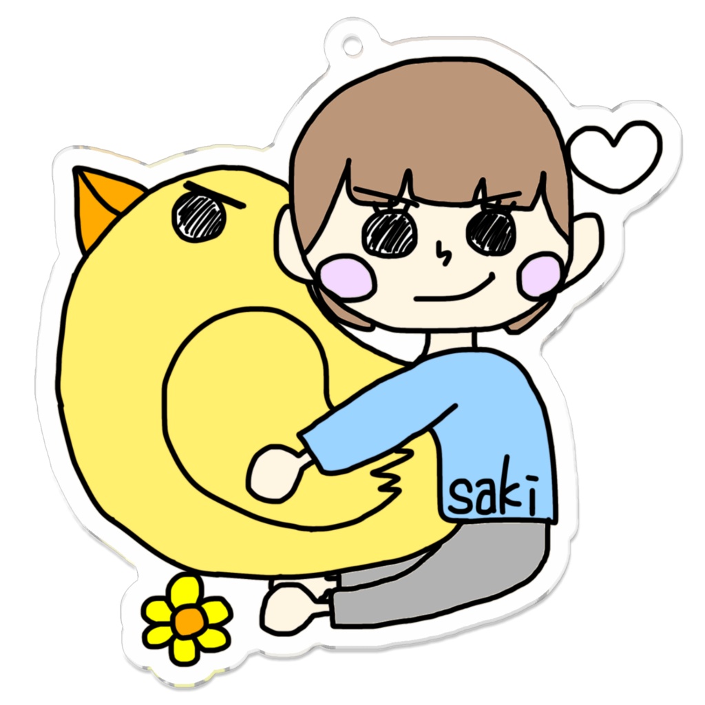 アクリルキーホルダー-海老反りヒップアタック＿saki