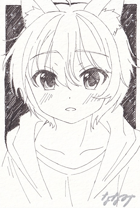 【ドローイング原画】静かな夜