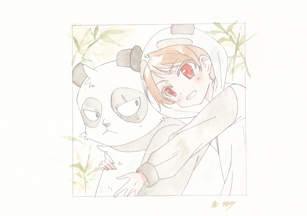 【アナログ原画】ミンミンとハオラン