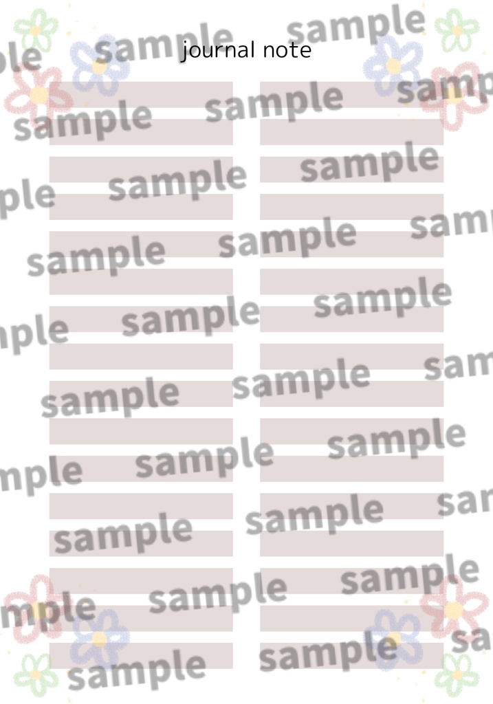 デジタルノートcanva template