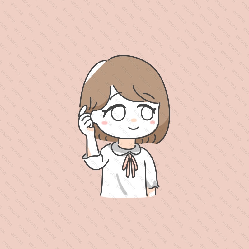 髪を耳にかけているボブ