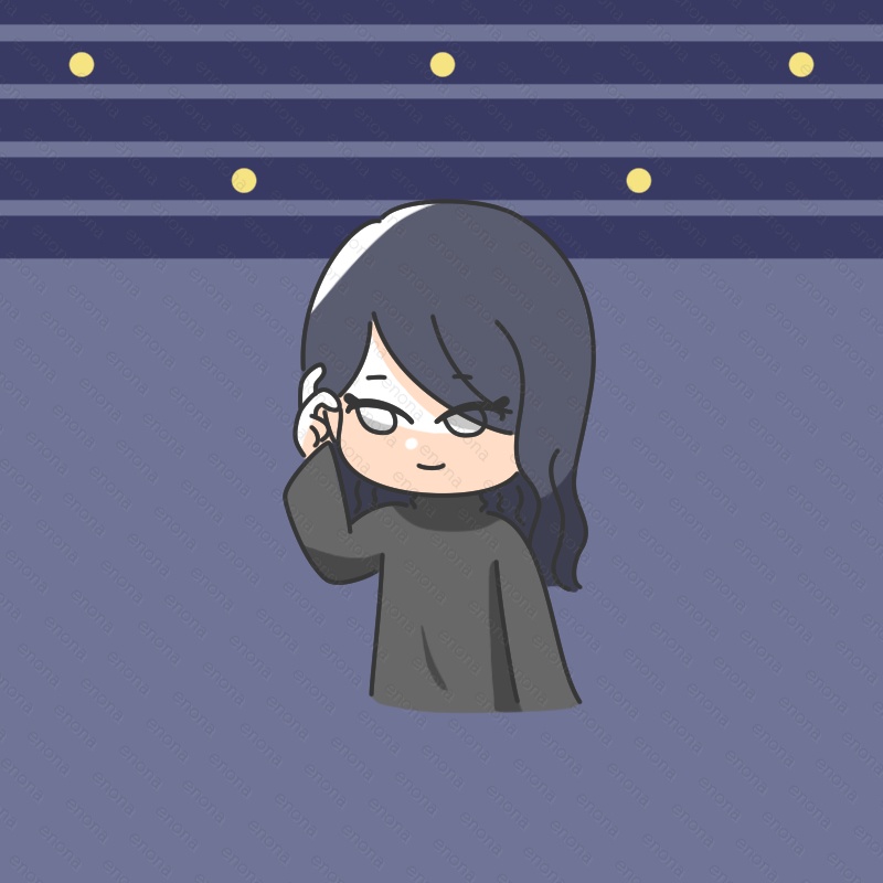 夜空が似合うアンニュイ女の子